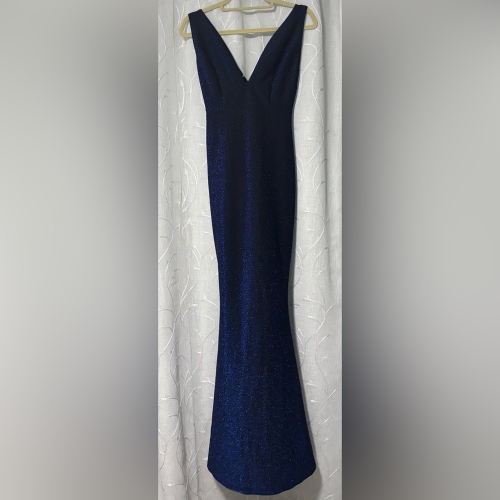 Sparkling Blue and Black Dress